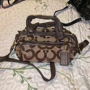 Coach monogram bag.
